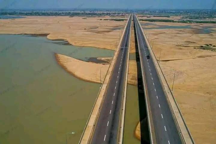 Coastal highway dual carriageway bridge