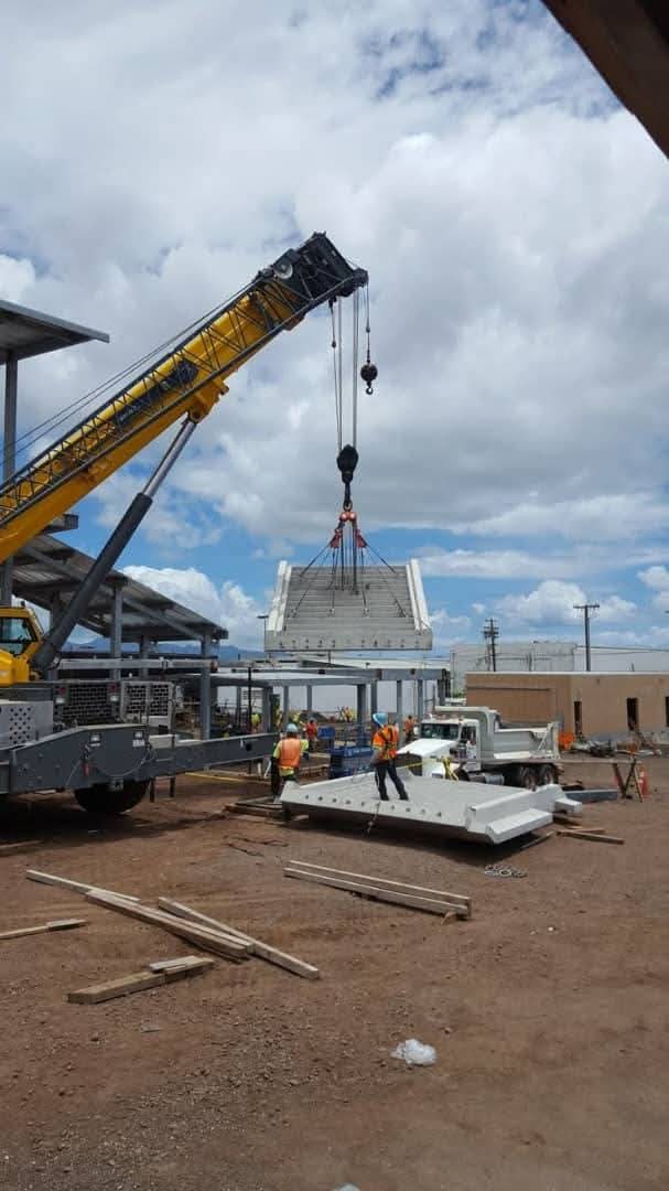 Industrial crane lifting structural element