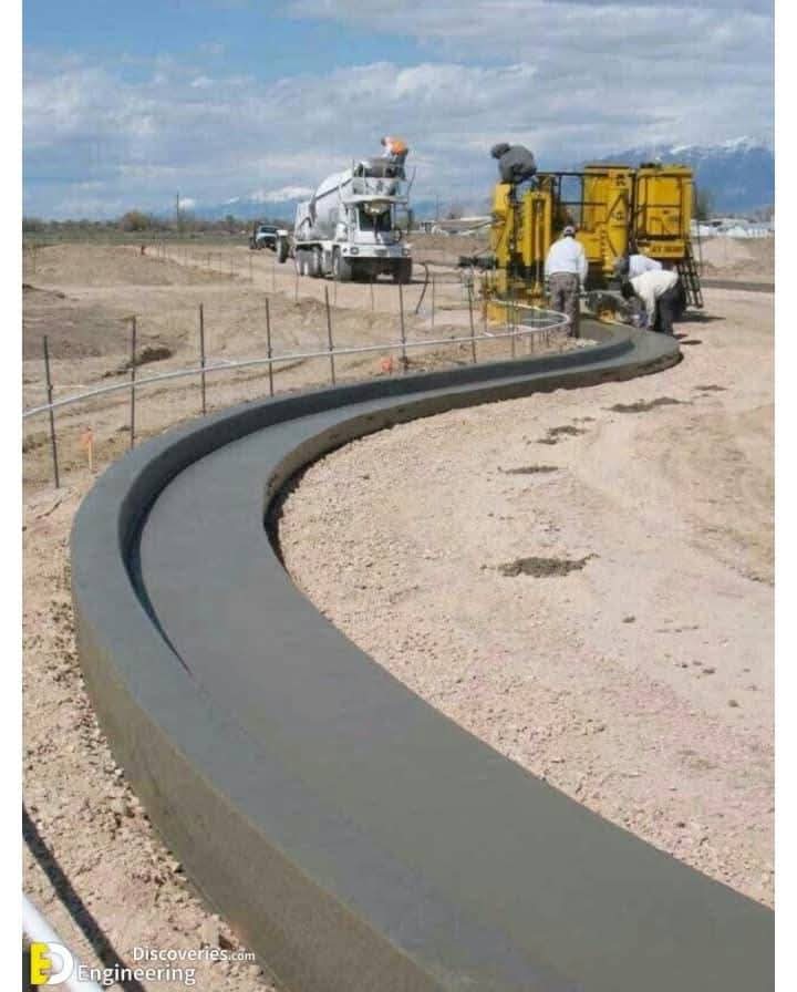 Concrete foundation excavation and preparation