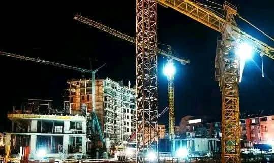 Railway track laying and ballast installation